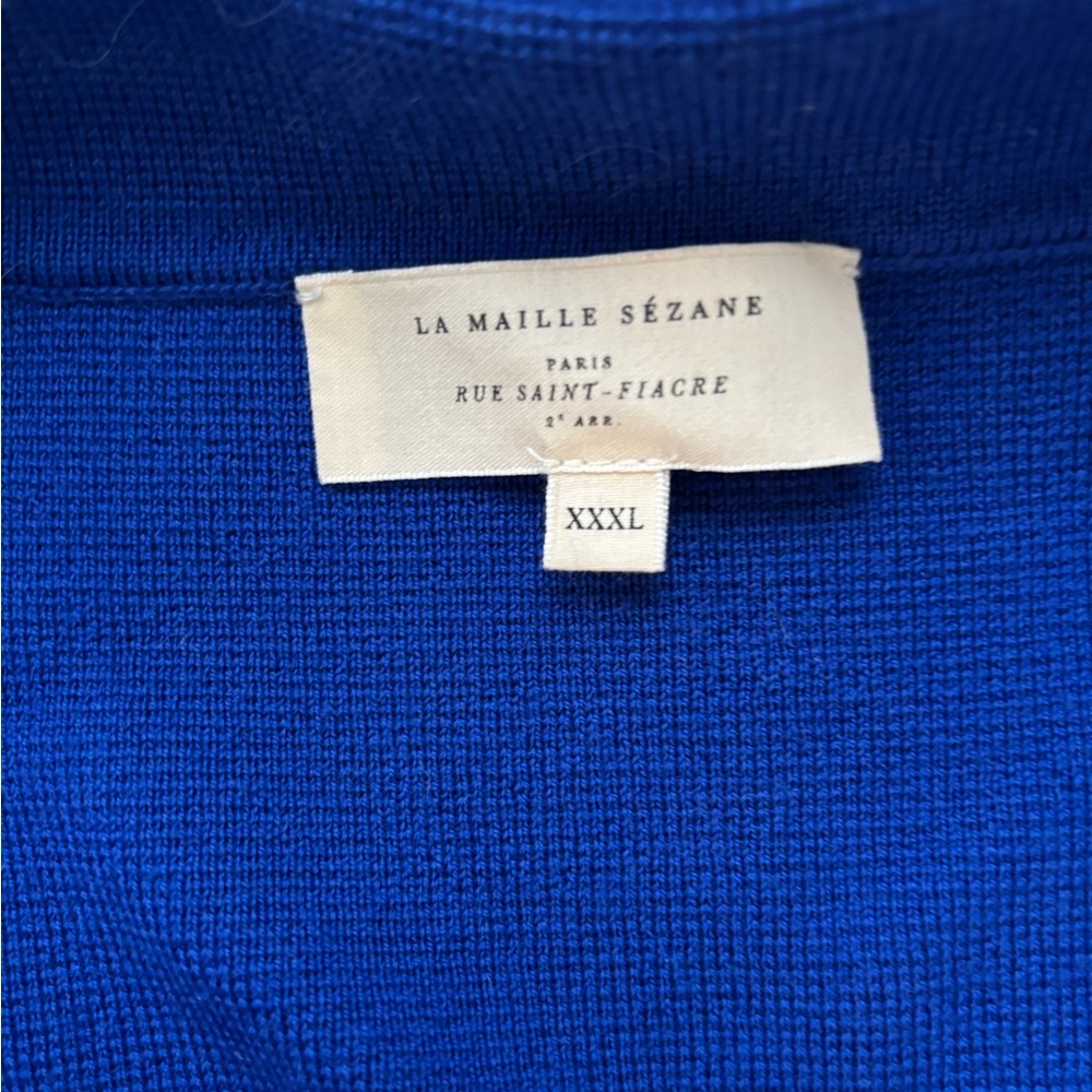 Sezane Cobalt Betty Cardigan sz xxxl, US14 - Picture 4 of 9